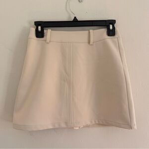 NWT Commense Cream Mini Skirt